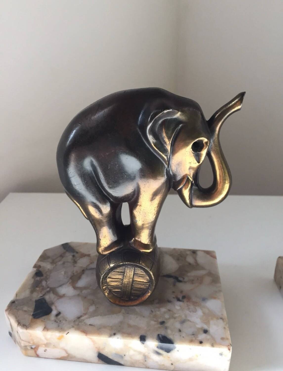 Pair of Franjou Art Deco Elephant Bookends