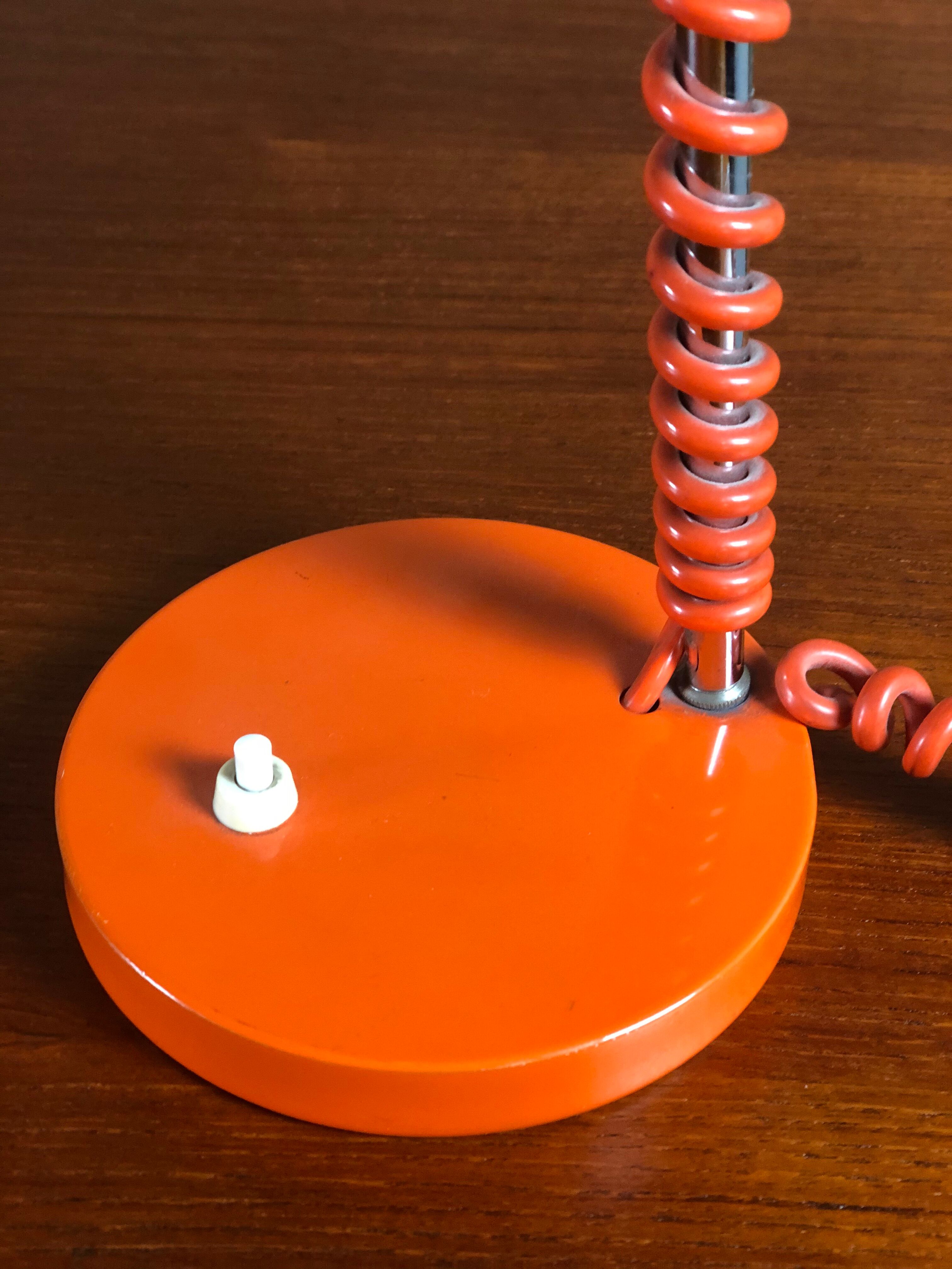 Eyeball lamp orange 1970