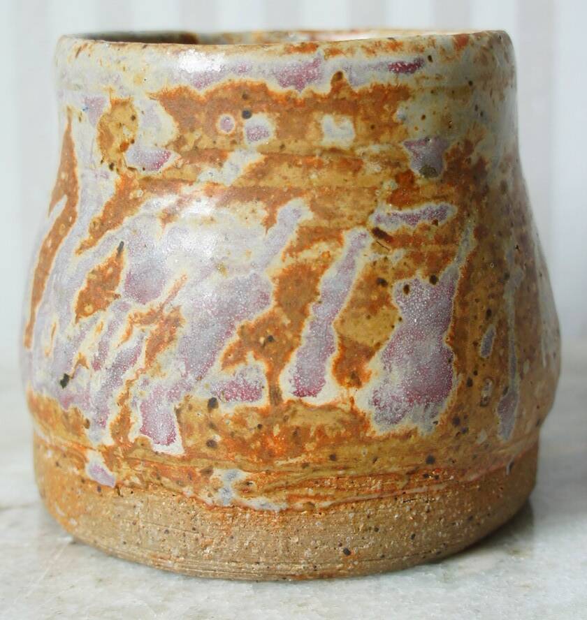 Brutalist ceramic in glazed chamotte stoneware