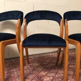 Set of 4 chairs Baumann model "gondola"