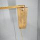 Czechoslovak Rattan and Wood Swing Arm Wall Lamp, 1960s