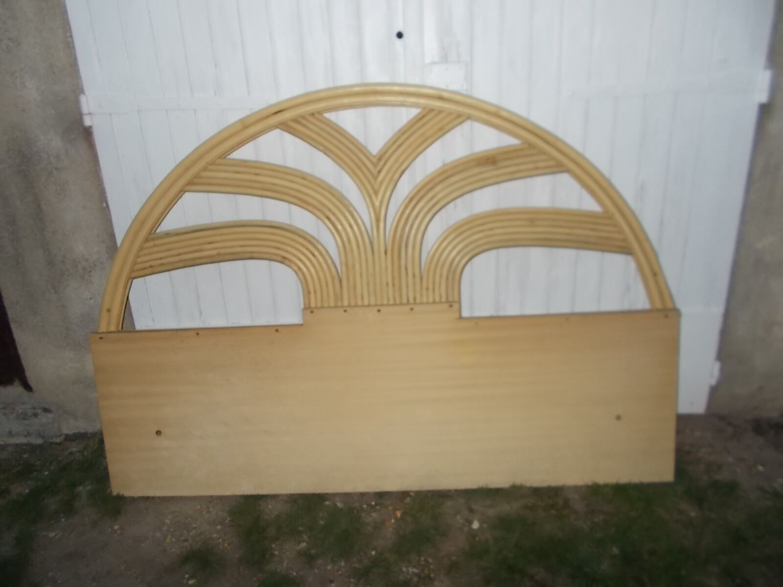 Rattan headboard