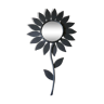 Miroir fleur en métal Chaty Vallauris, H 49,5 cm