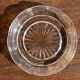 Cendrier vintage en verre moulé en forme de fleur D14 H2,5
