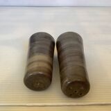 Sel et poivre céramique marron