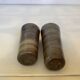 Brown ceramic salt and pepper