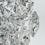 Small and Superb Pendant, Chrome and Crystal Glass by Kinkeldey, Germany, 1970