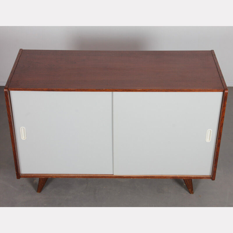 Vintage oak chest of drawers by Jiri Jiroutek, model U-452, 1960