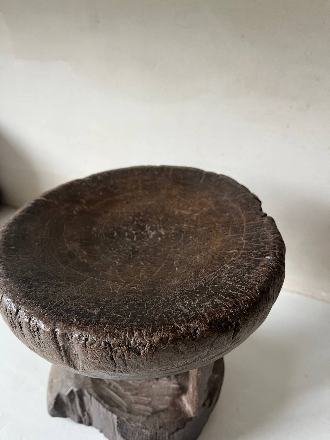 African folk art stool