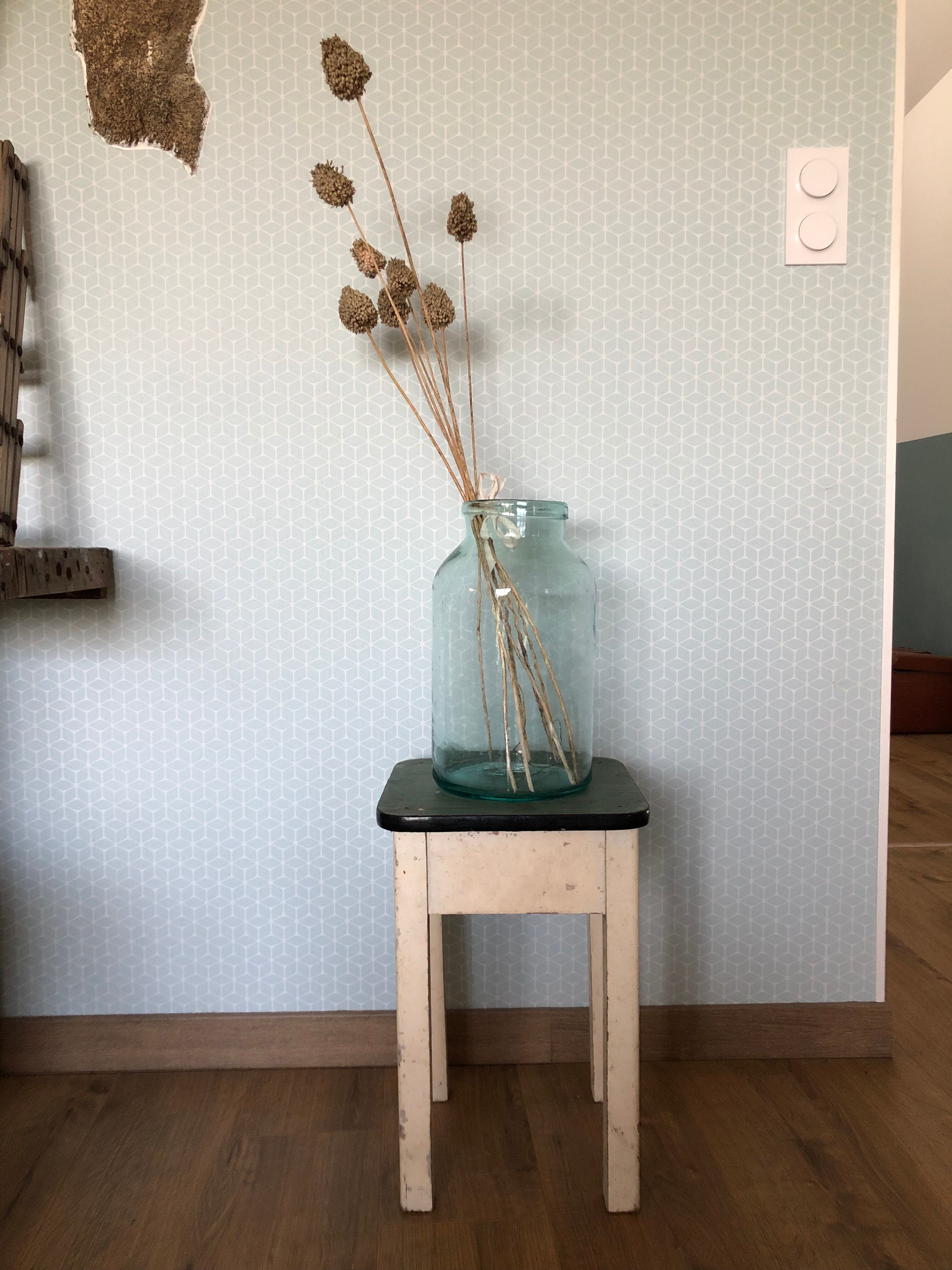 Wooden and formica stools