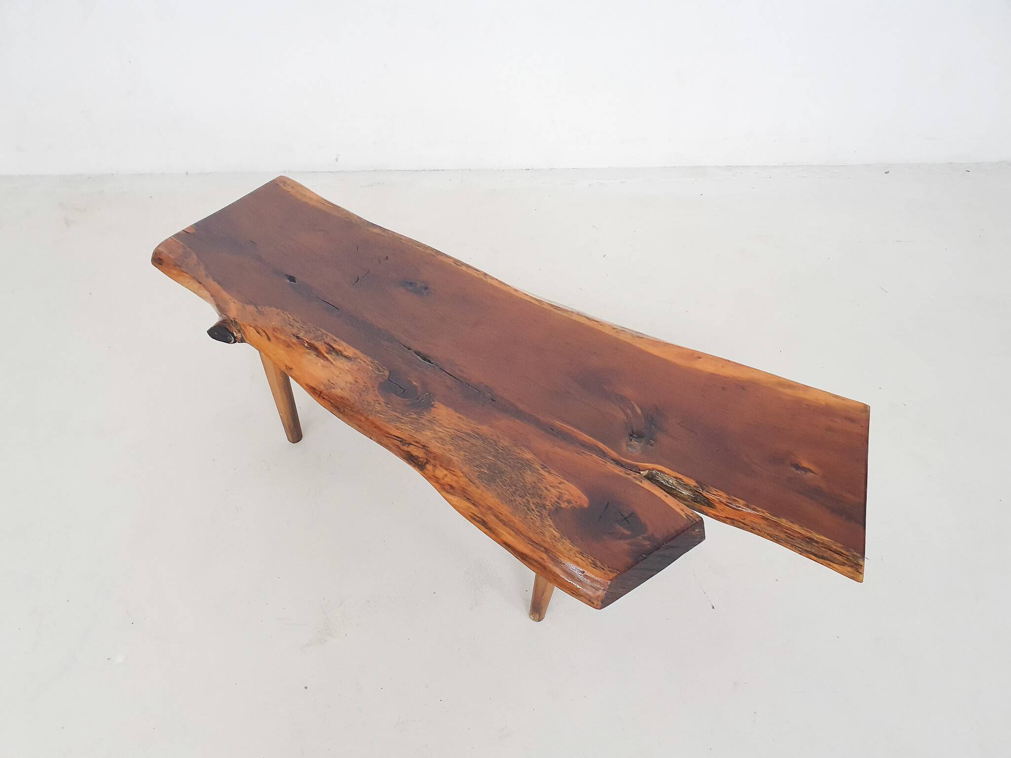 Reynolds of Ludlow tree trunk coffee table, U.K 1970's
