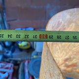 Vintage table lamp with herbarium shade