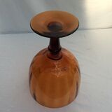Amber-sized glass vase
