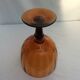 Amber colored glass vase