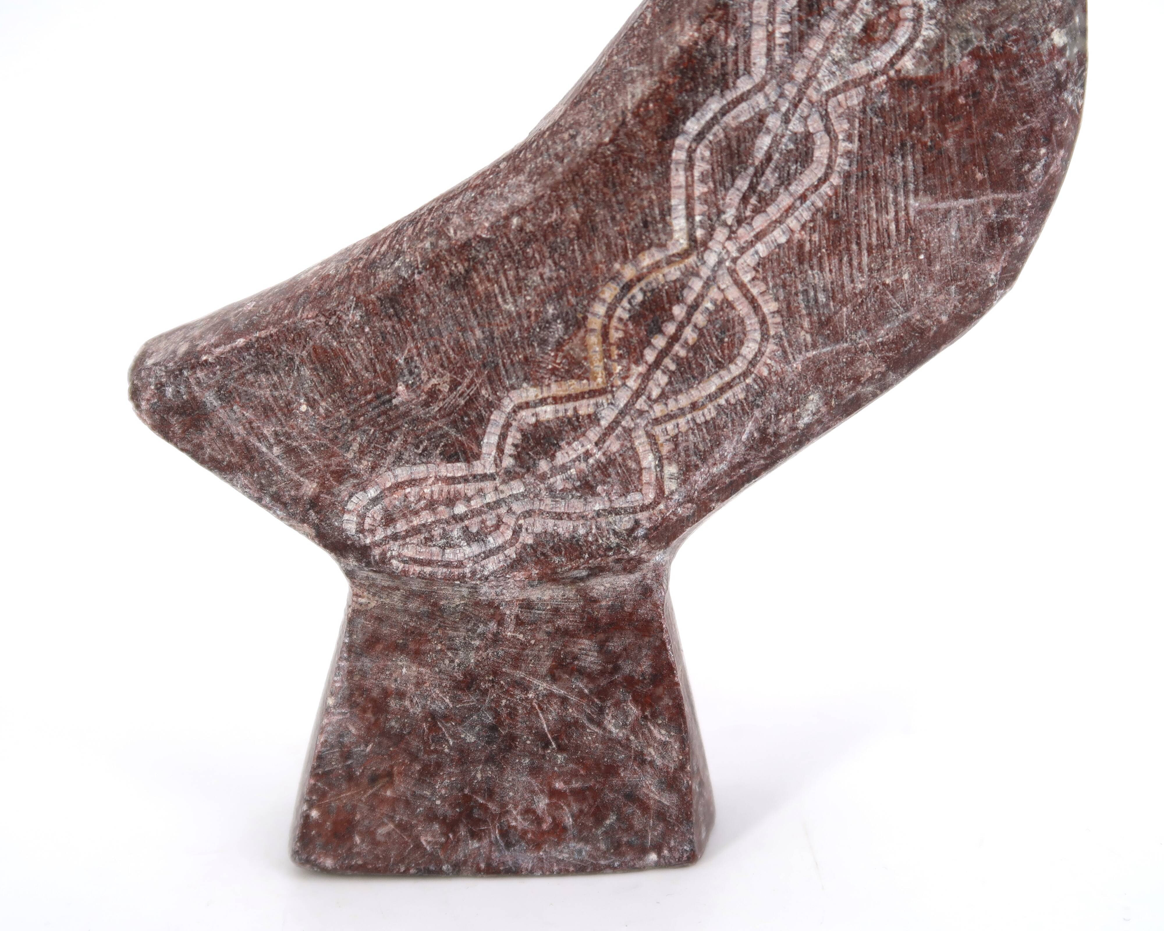 Moroccan stone bird paperweight, 1970s