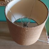 Vintage ceramic lamp with lampshade, var pottery