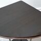 Shelf in brown formica and gold steel 70s