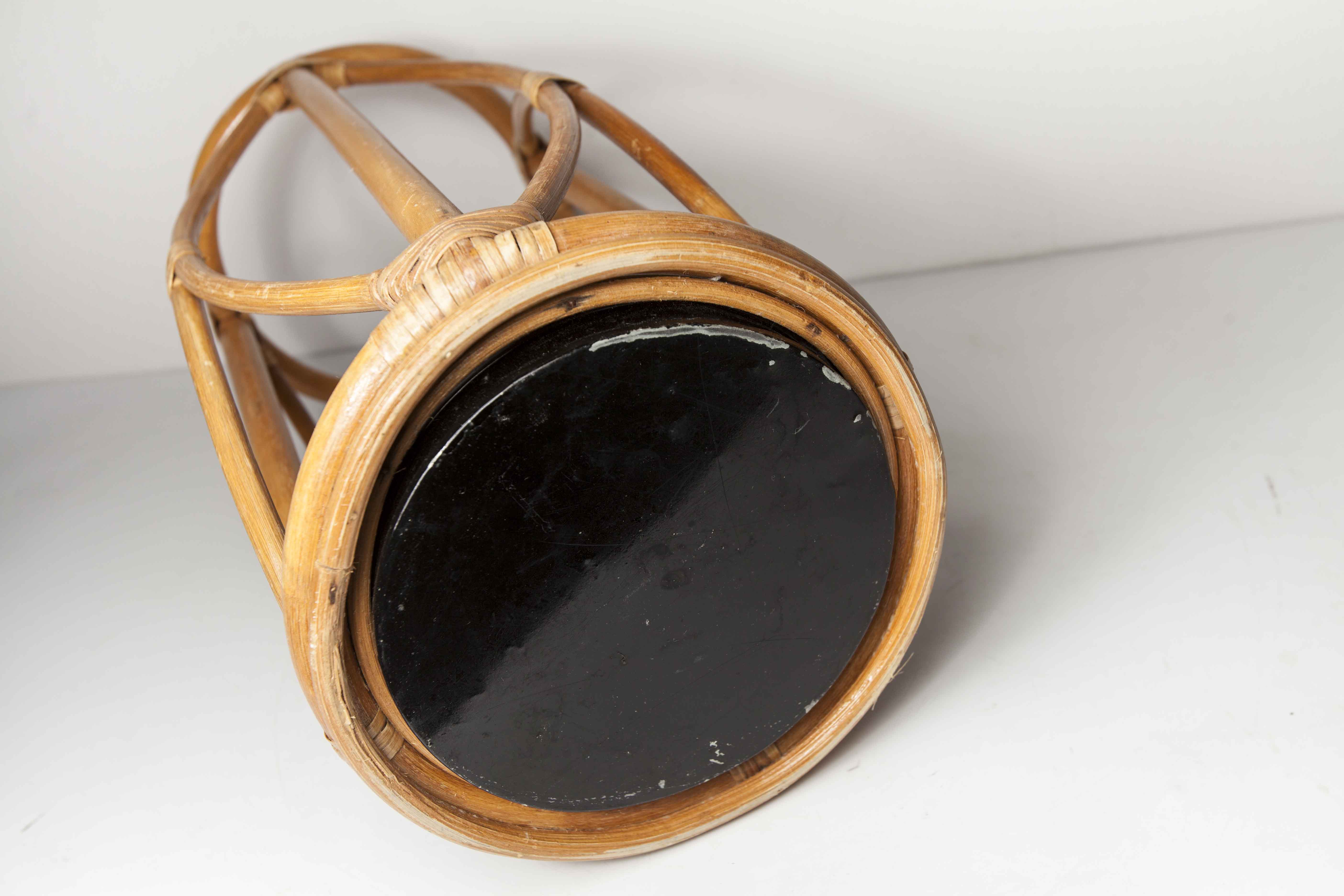 1950 rattan umbrella holder