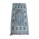 Traditional handmade blue and white kilim carpet 50x100cm