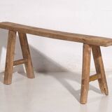 Antique solid wood stool (c.1870) #33