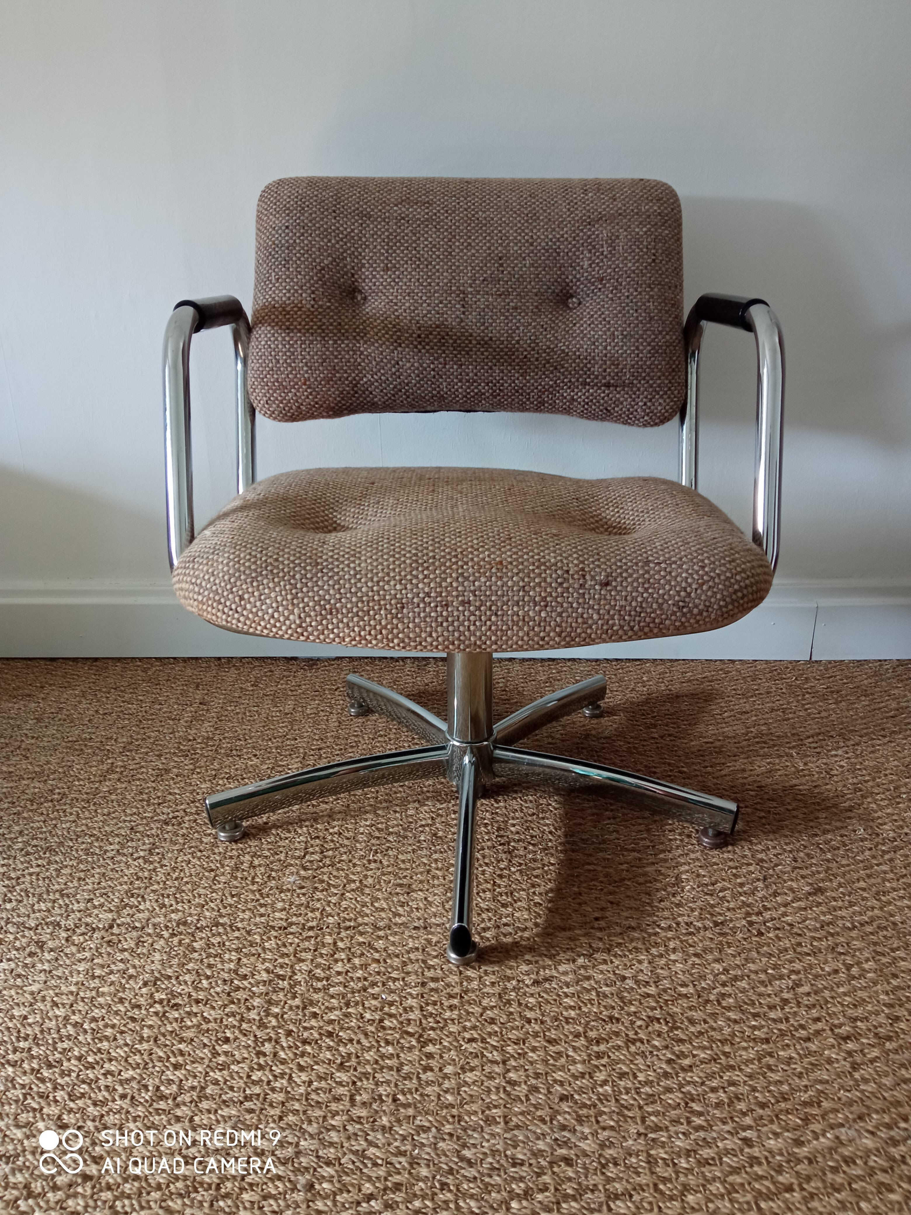 Fauteuil de bureau vintage steelcase années 70