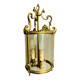 Large round St Louis XV corridor lantern from the mid-20th century in gilded bronze