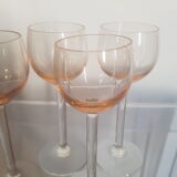 4 anciens verres à liqueur cristal Baccarat