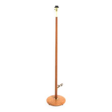 Lampadaire scandinave en teck et métal, Suède, 1960