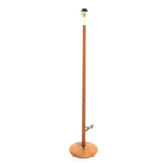 Scandinavian floor lamp in teak and metal, Sweden, 1960