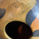 Large round terracotta vase