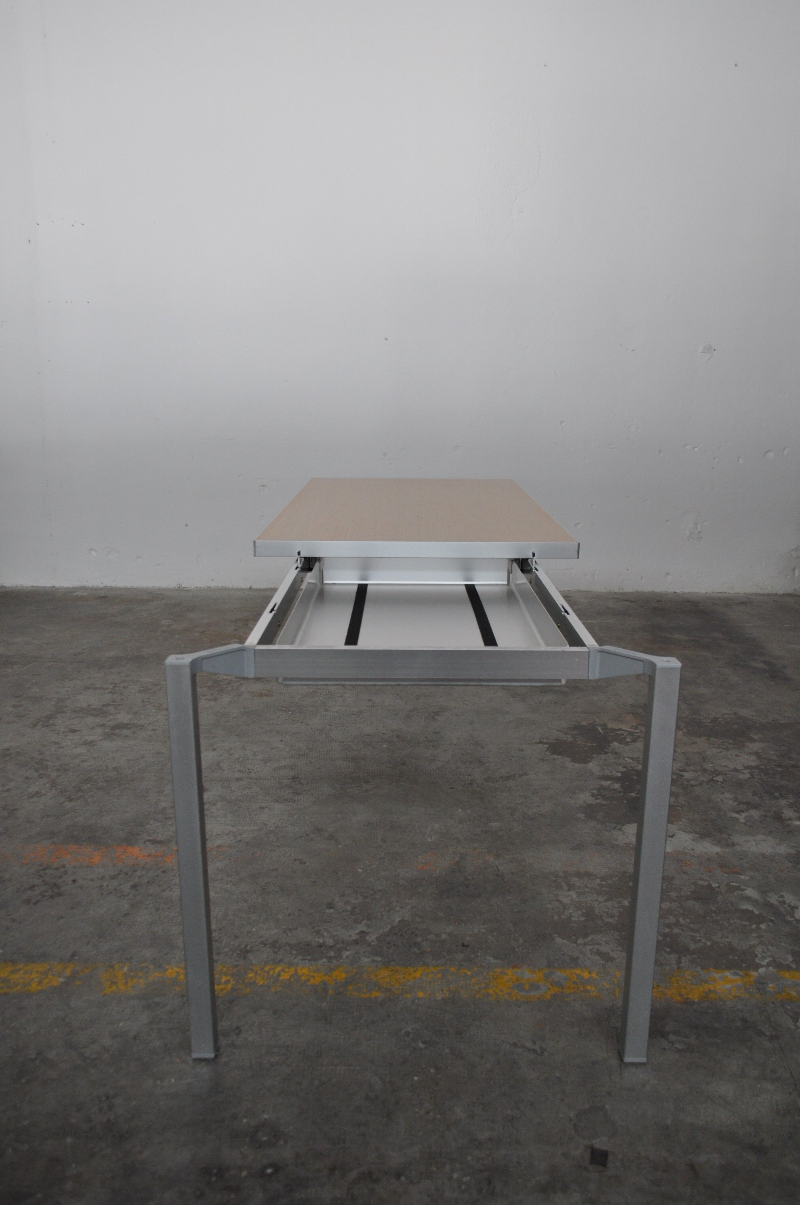 Bagutta Table and Aluminum Chairs by Opera Design for Ycami, 1980s, Set of 13