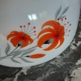 Suspension opalin glass - screen printing - 70s