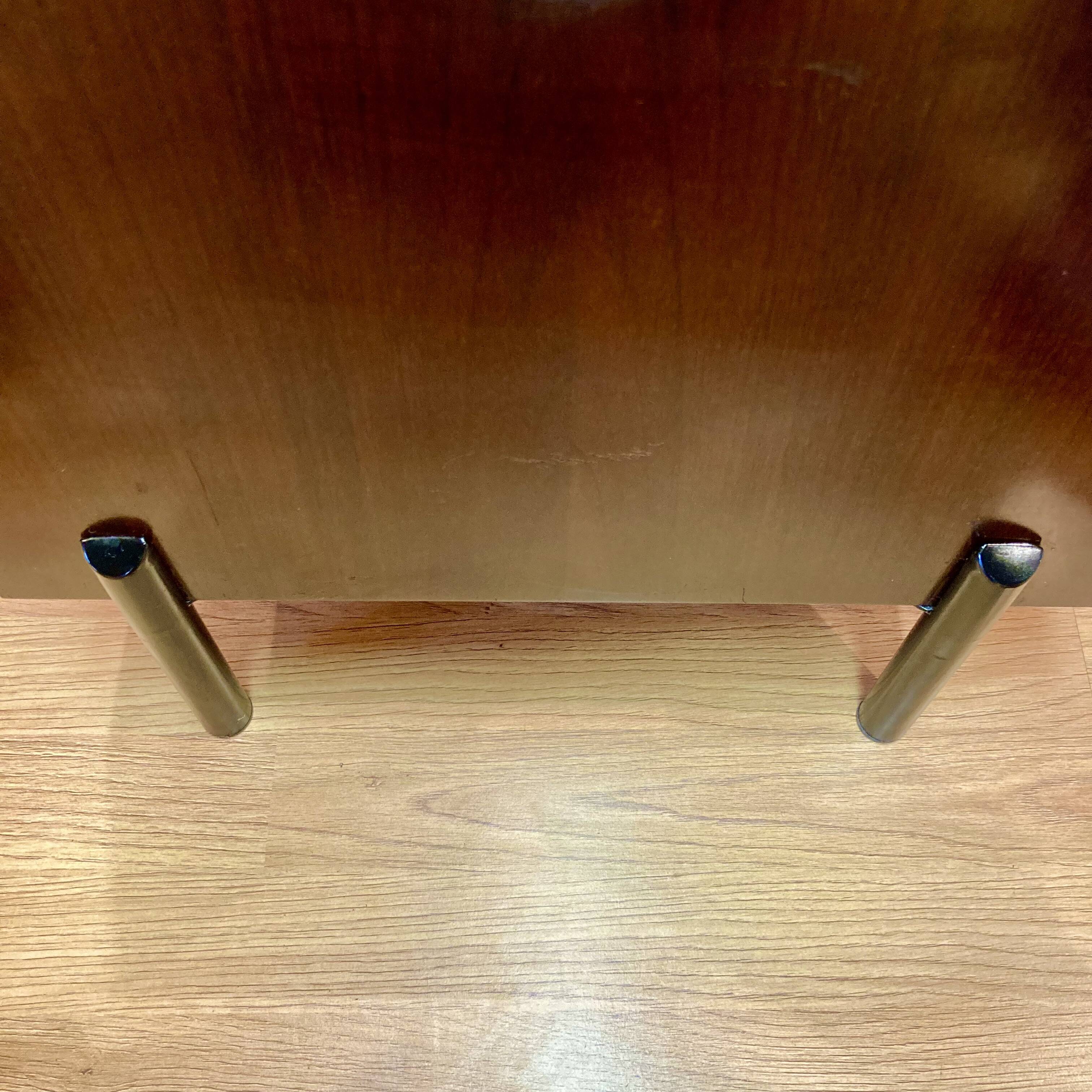 Commode palissandre et métal design 1950.