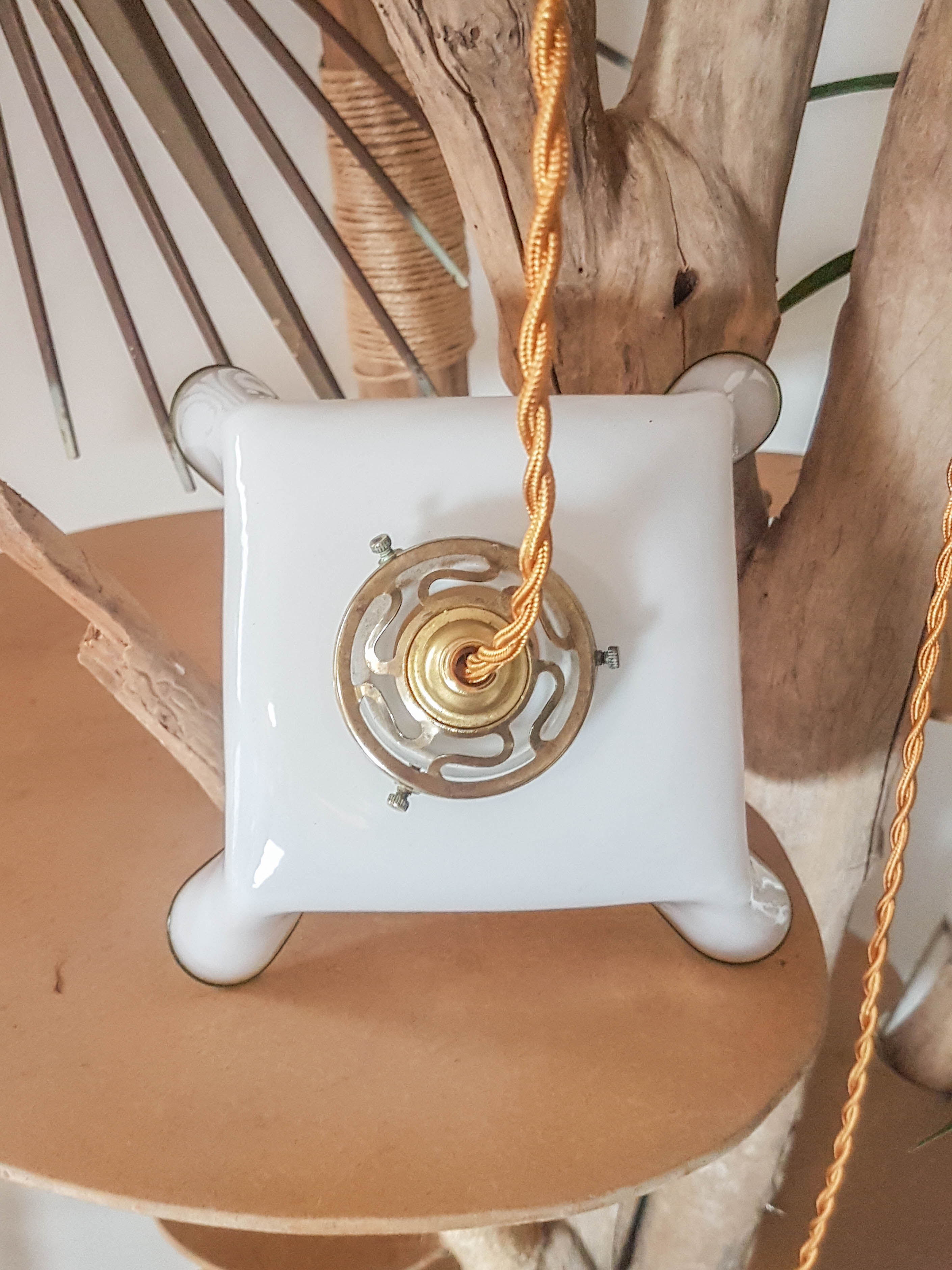 Vintage square hanging lamp