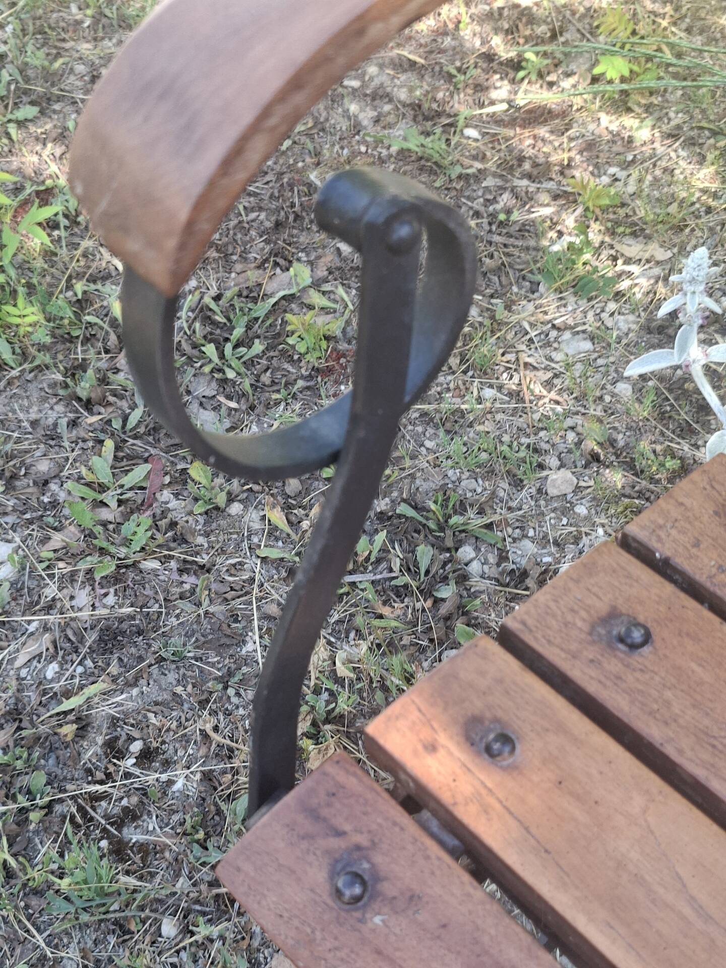 Pair of folding garden chairs