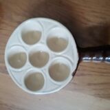 Service set of 7 ceramic snail pieces