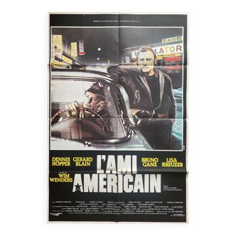 Affiche cinéma "L'Ami Américain" Wim Wenders, Bruno Ganz 80x120cm 80's