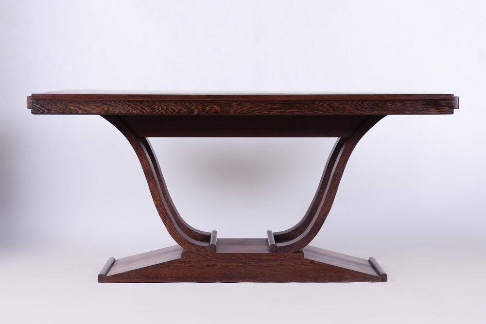 Art Deco Folding Table in Wengé, France, 1920s
