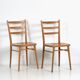 2 chaises de salle à manger, vers 1950