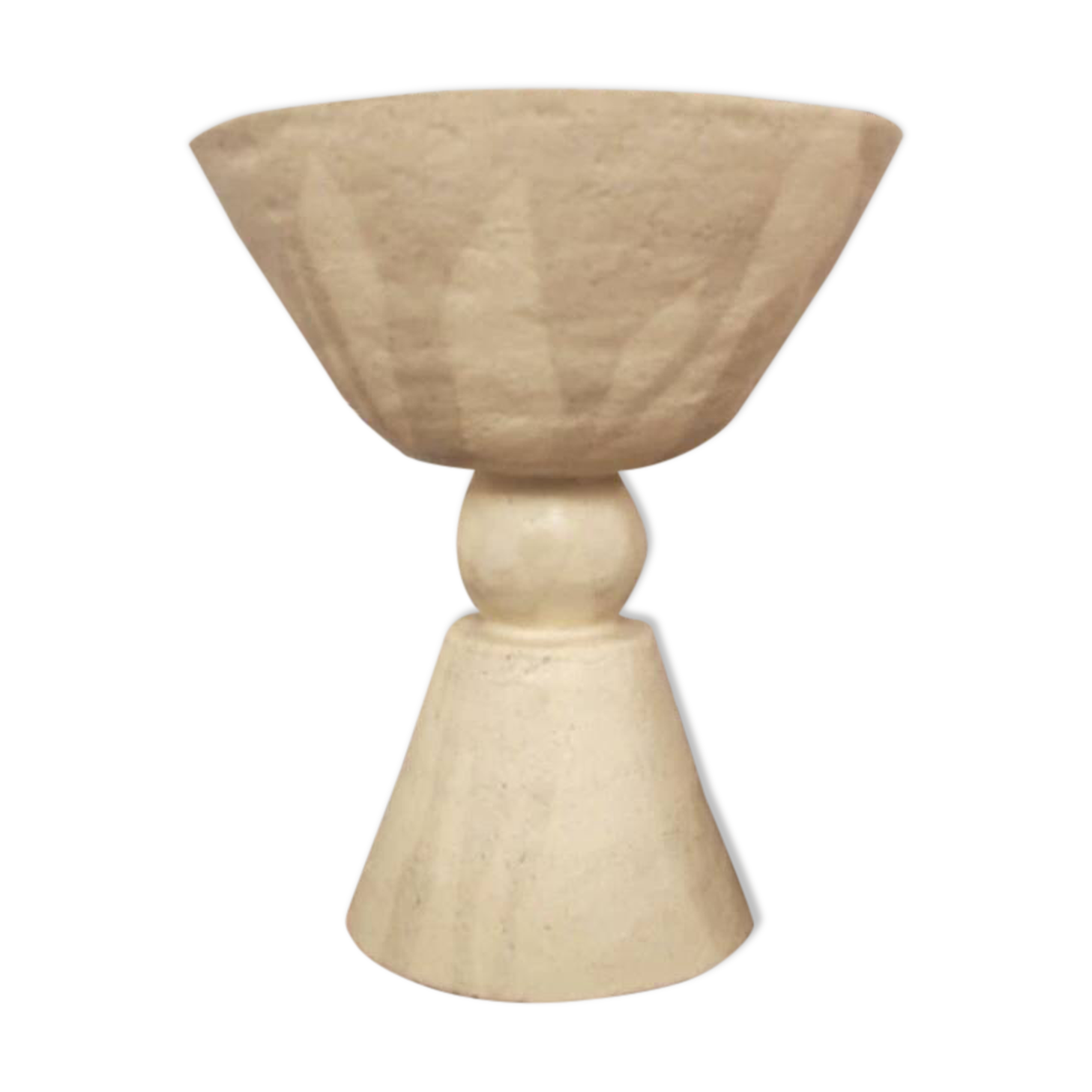 White stoneware fruit bowl