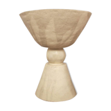 Coupe à fruits en grès blanc