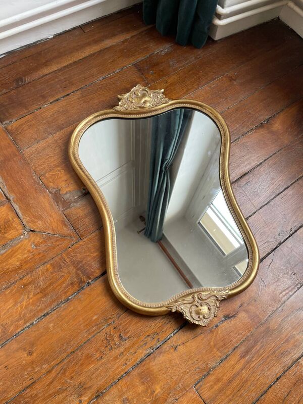 Miroir doré style baroque