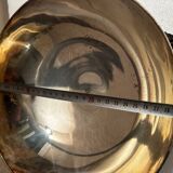 Large silver-plated metal centrepiece – handles in the shape of heads of a hare