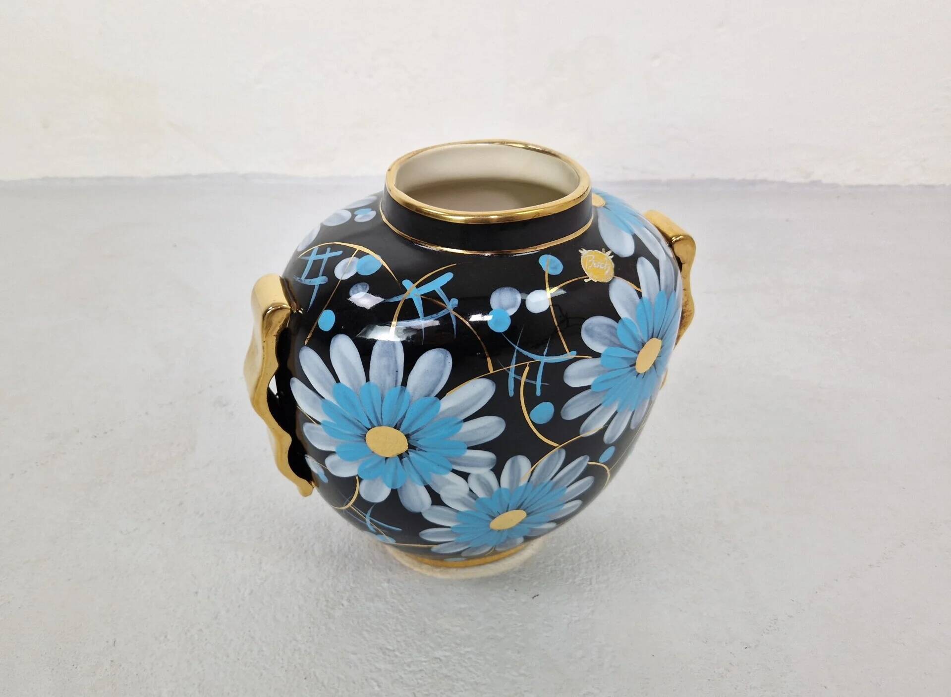 Raymond Chevallier Art Deco vase for Boch Keramis