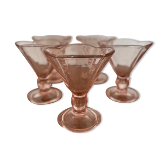 Vintage rosaline ice cream cups