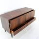 Rosewood office cabinet with 2 large heavy drawers