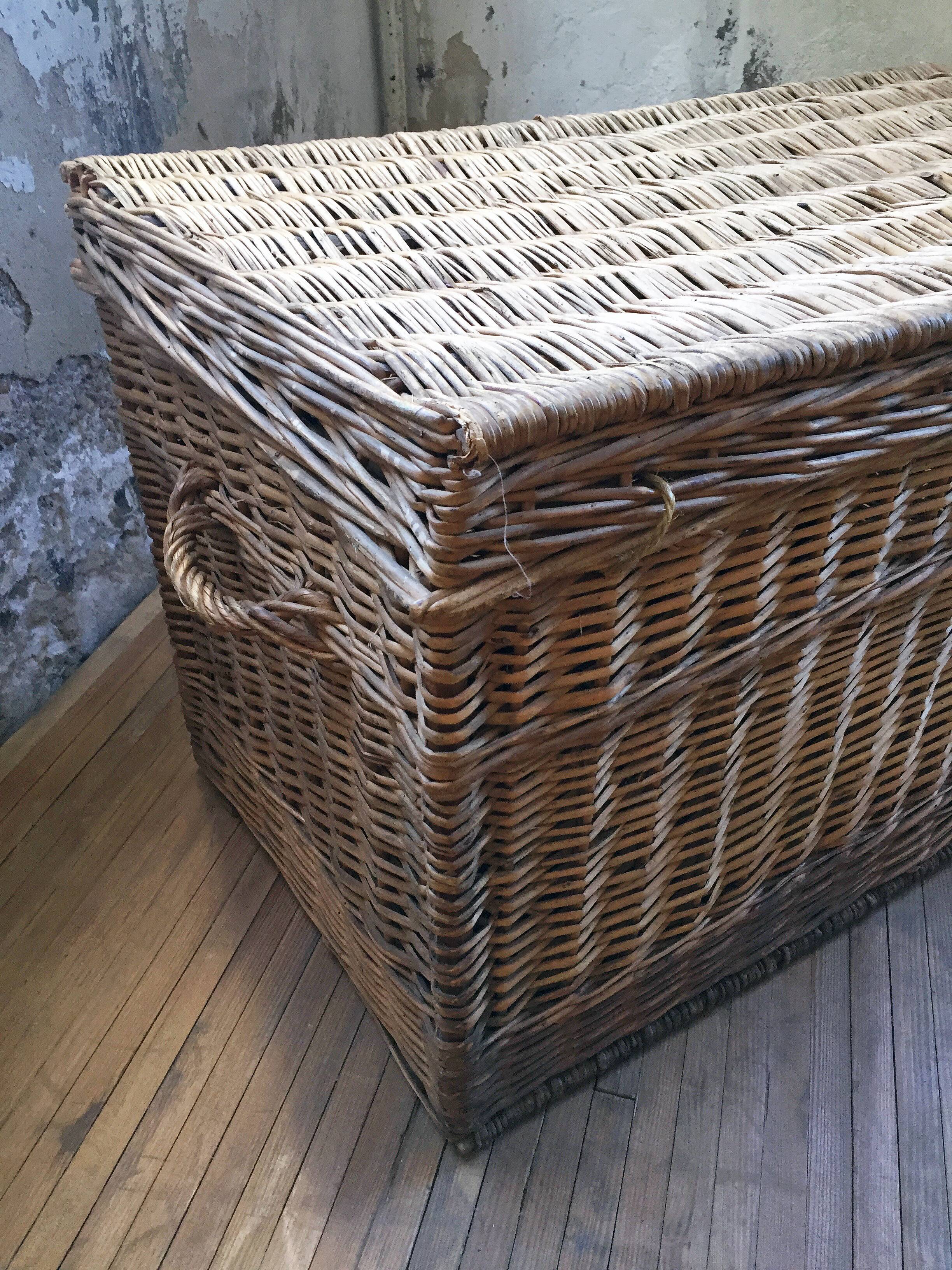 Travel Wicker trunk