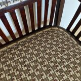 Art Nouveau style bench - Jacquard fabric