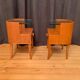 A pair of bedside tables by Axel Larsson, Bodafors, Sweden, 1940s.
