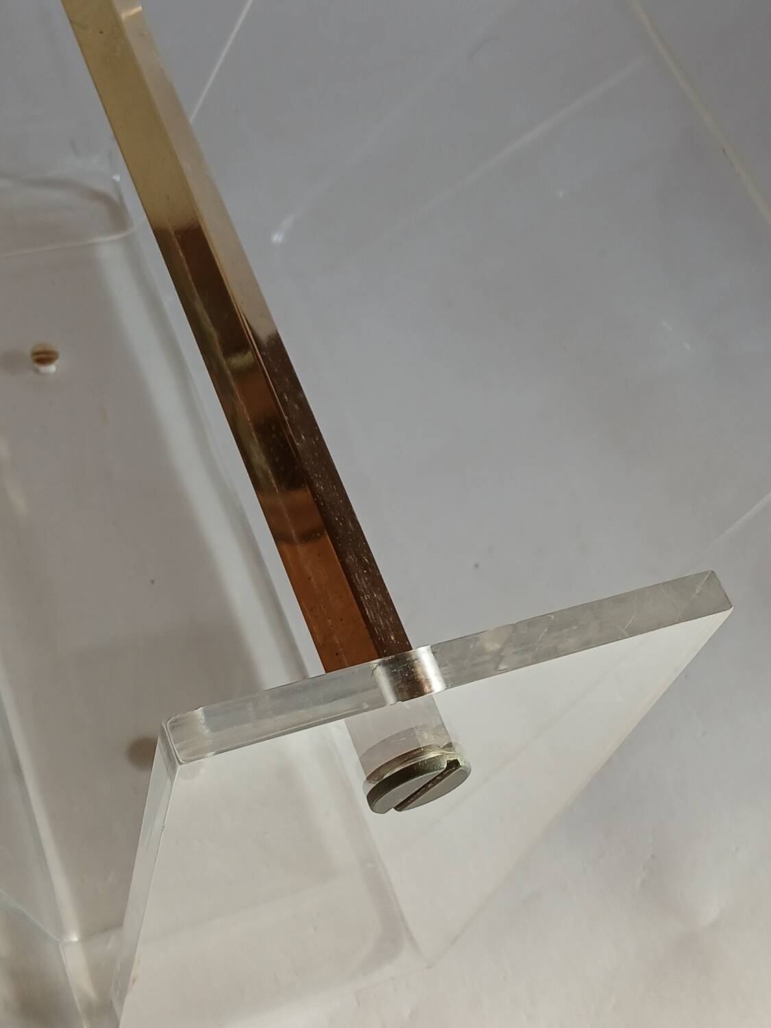 Acrylic magazine rack by David Lange